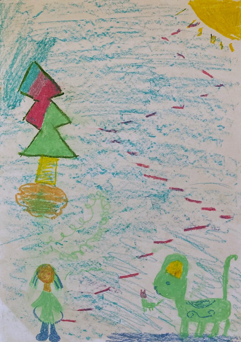 Katharina Müller, 9 Jahre, ohne Titel, Pastell