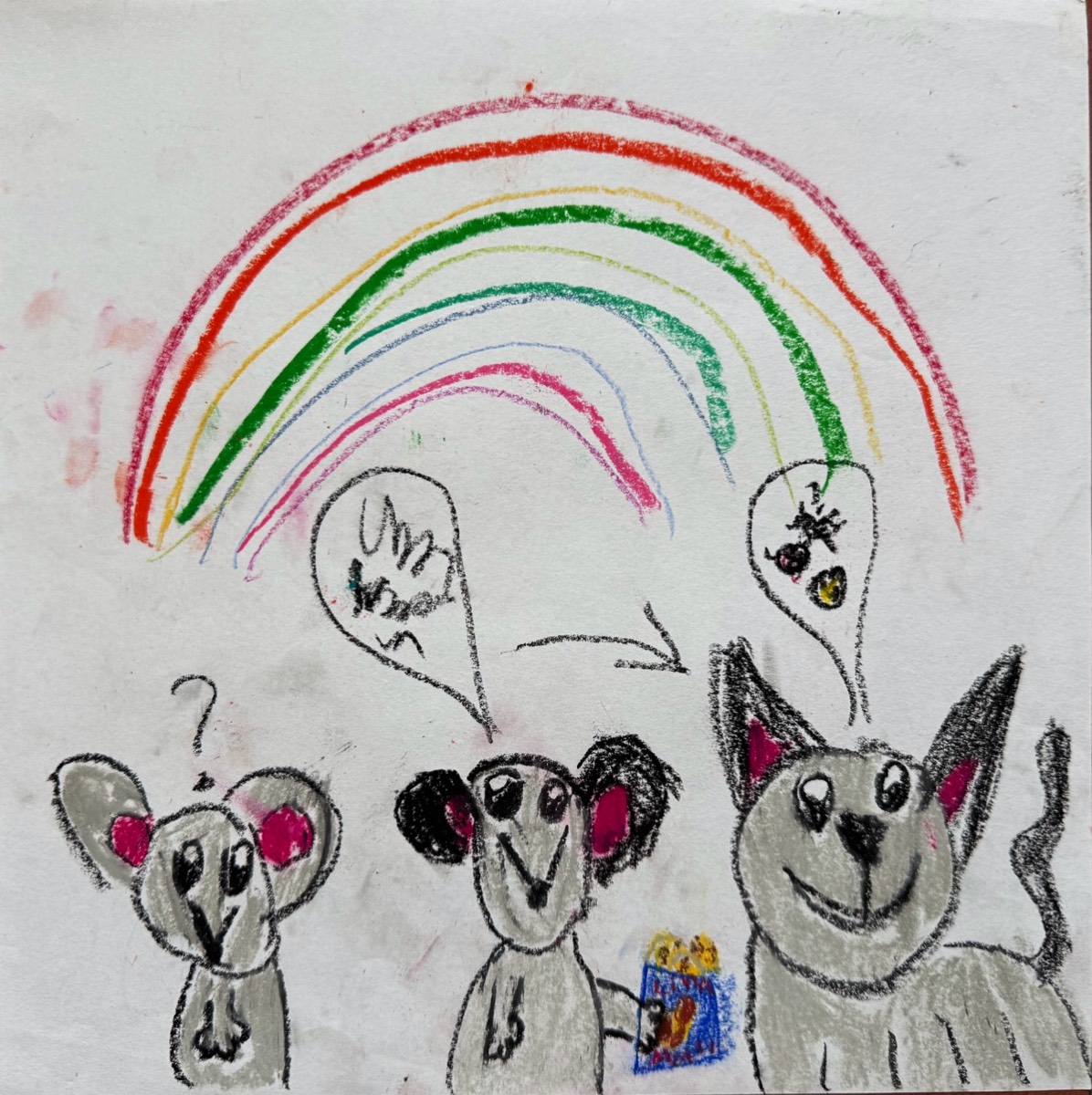 Sophia Henkel, 7 Jahre, ohne Titel, Pastell