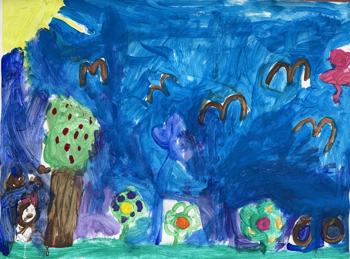 Nisa Hatir, 7 Jahre, ohne Titel, Gouache