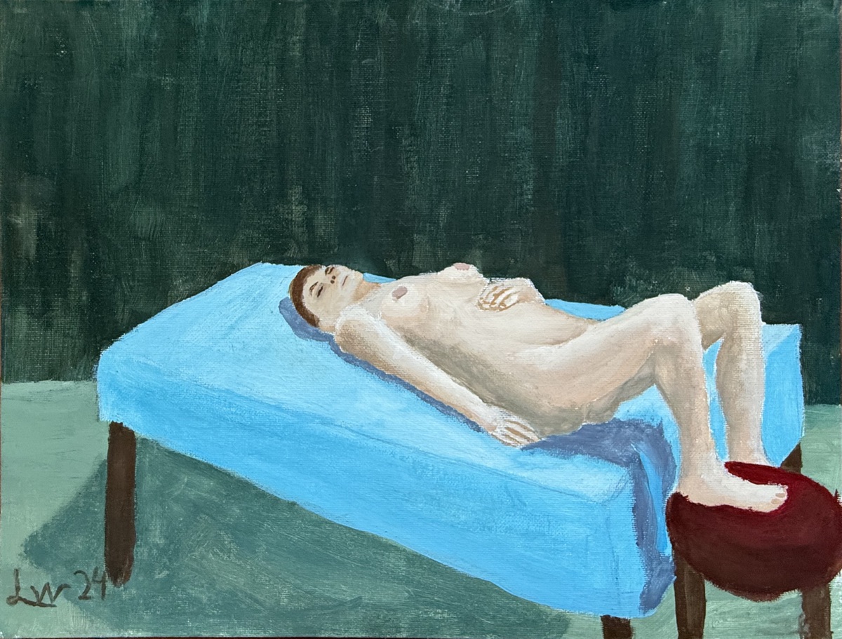 Leandro Manuel Walker, 17 Jahre, Ruhe, Gouache