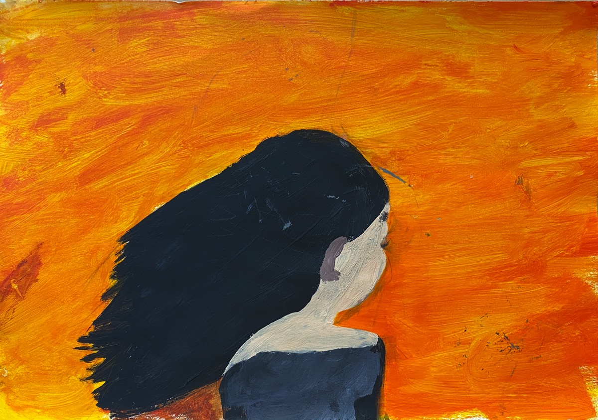 Cecilia Peter, 10 Jahre, ohne Titel, Acryl