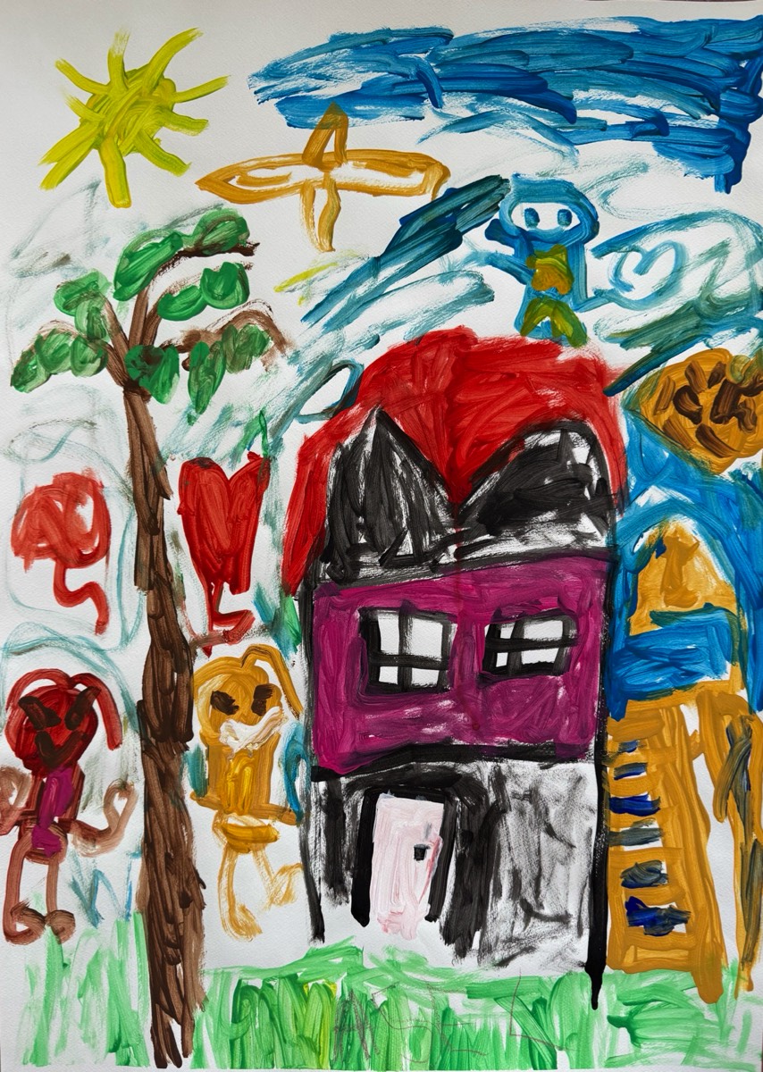 Asel Özdemir, 5 Jahre, ohne Titel, Gouache