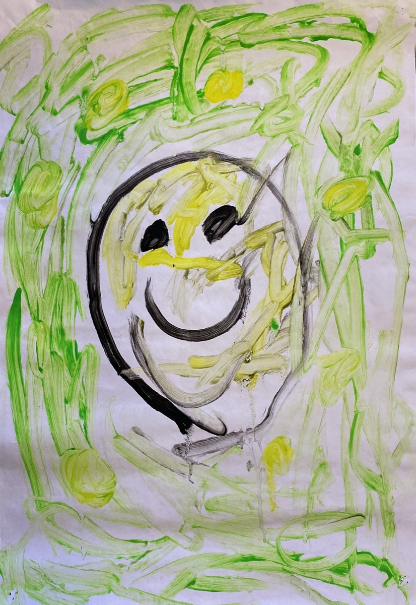 Alessia Carofiglio, 5 Jahre, ohne Titel, Gouache