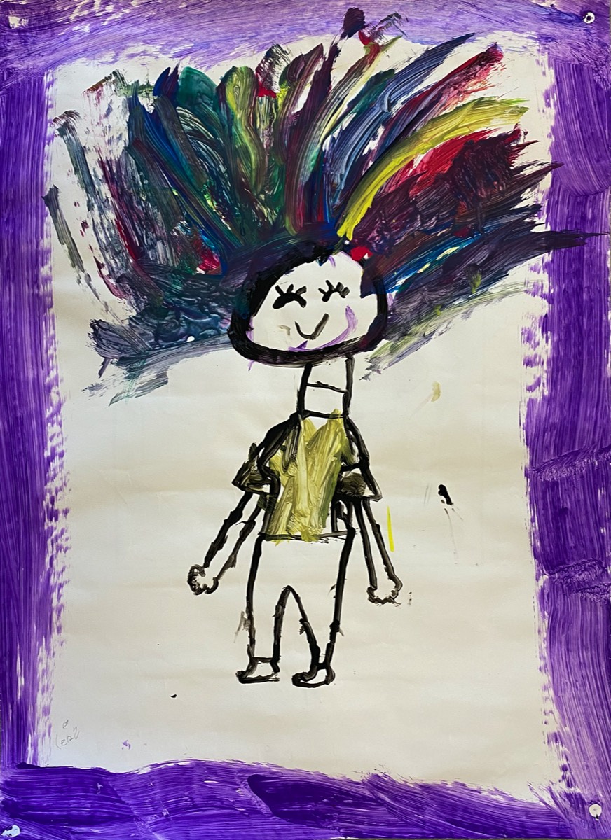 Leni Böhringer, 7 Jahre, ohne Titel, Gouache