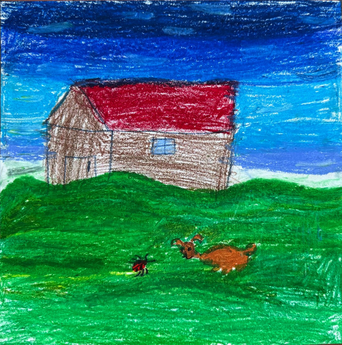 Amine Sare Demir, 7 Jahre, ohne Titel, Ölkreide