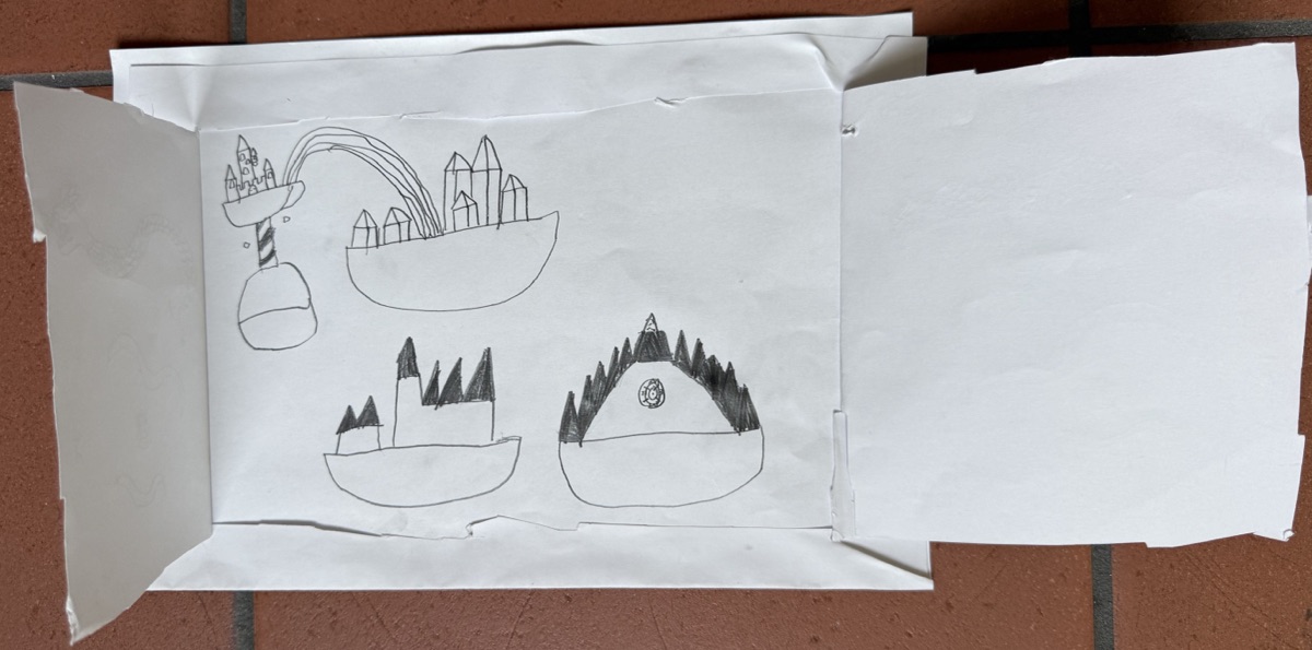 Arda Gülbahce, 9 Jahre, Die Traumwelt vom Bösen und Lieben, Bleistift