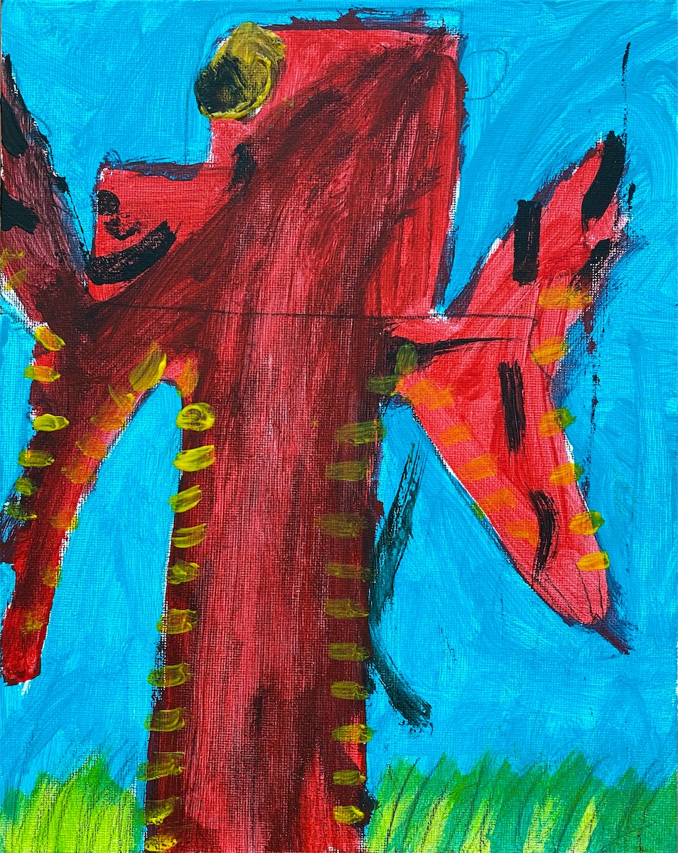 Mia Drozdz, 8 Jahre, ohne Titel, Acryl