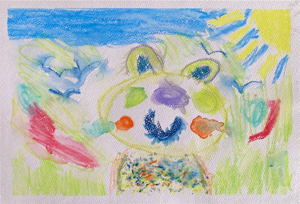 Ben Lorenz Pabijan, 8 Jahre, ohne Titel, Aquarellstifte