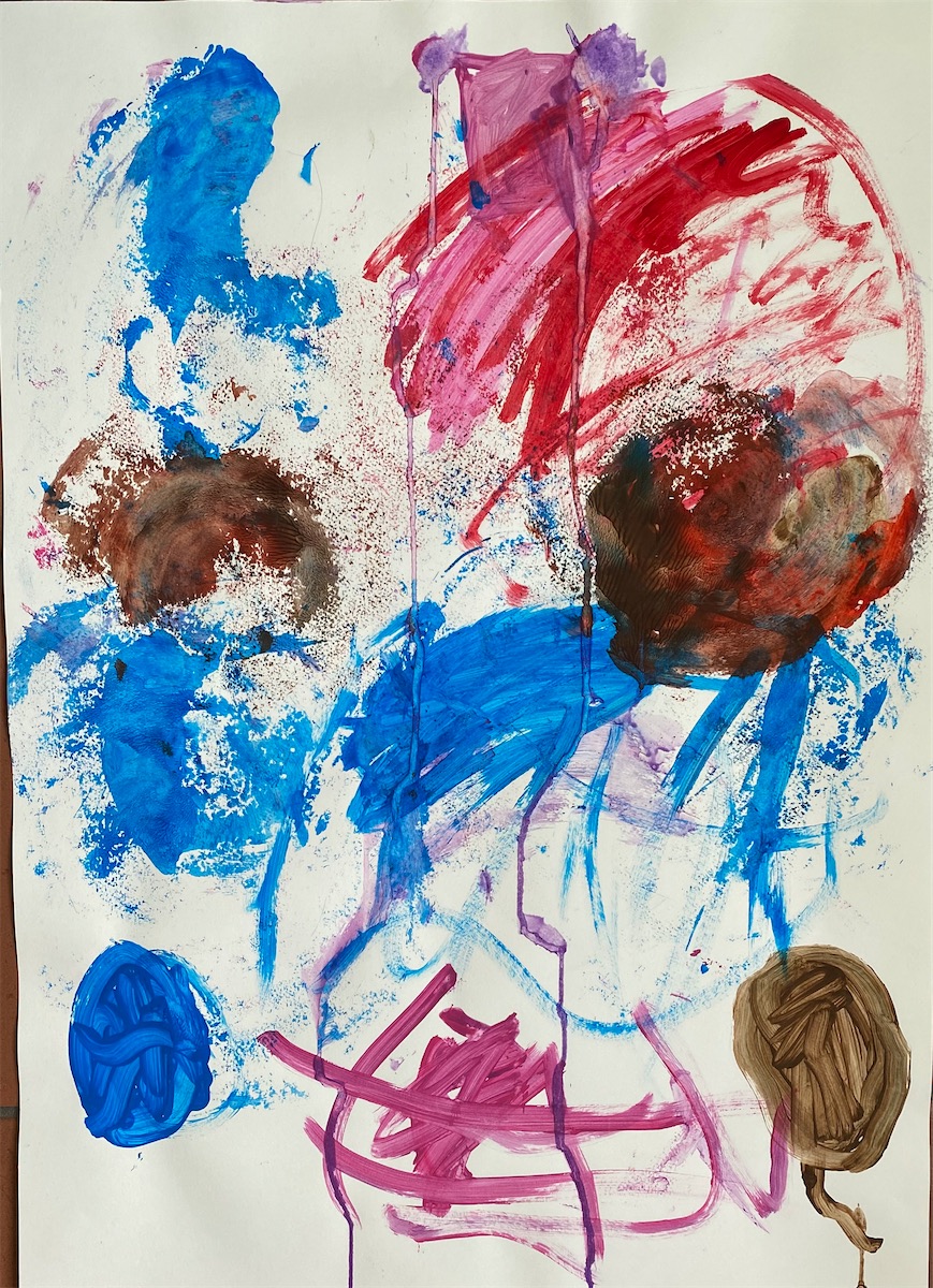 Julius Jakob, 7 Jahre, Hausmaus, Gouache