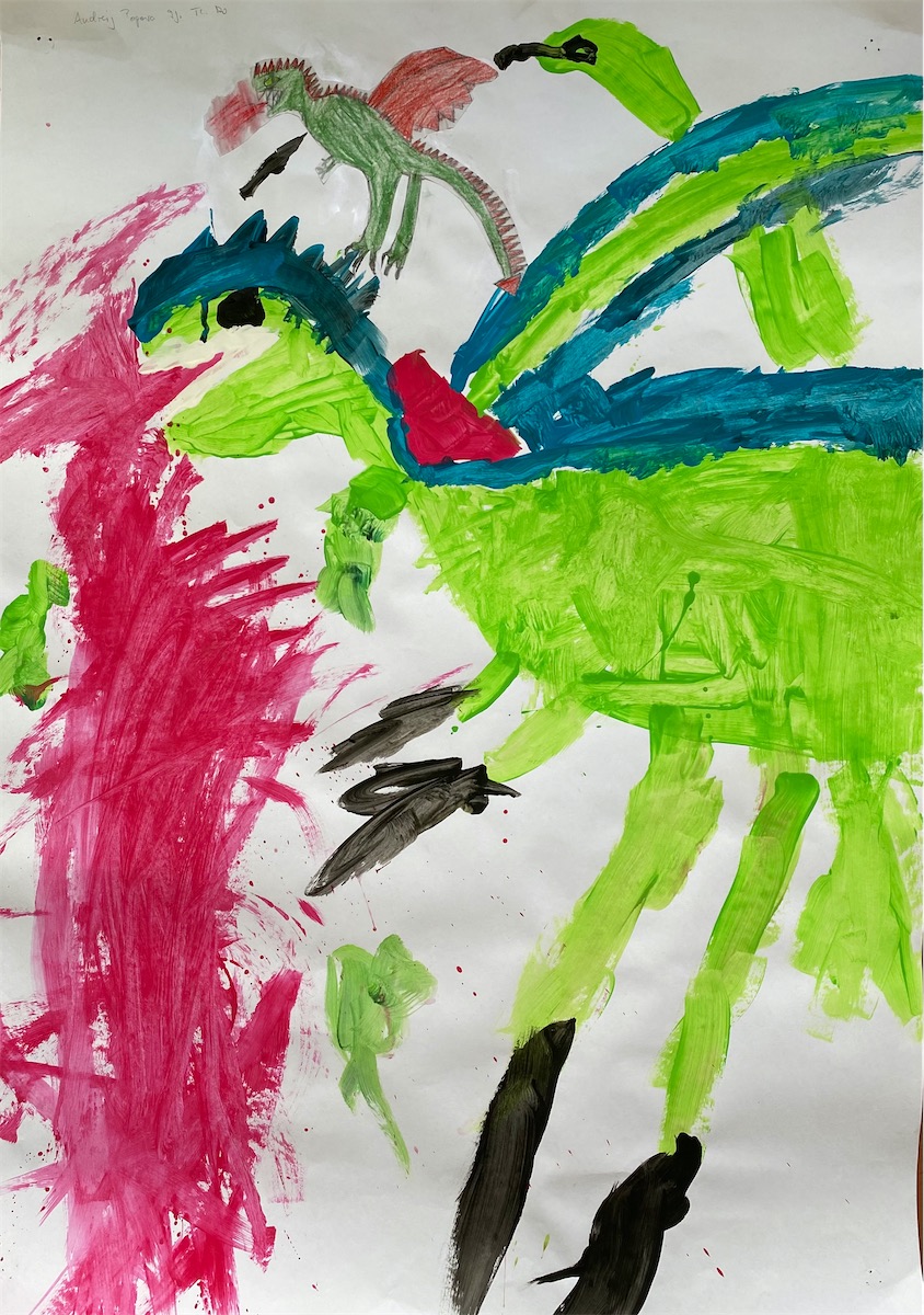 Andrej Popova, 9 Jahre, ohne Titel, Gouache