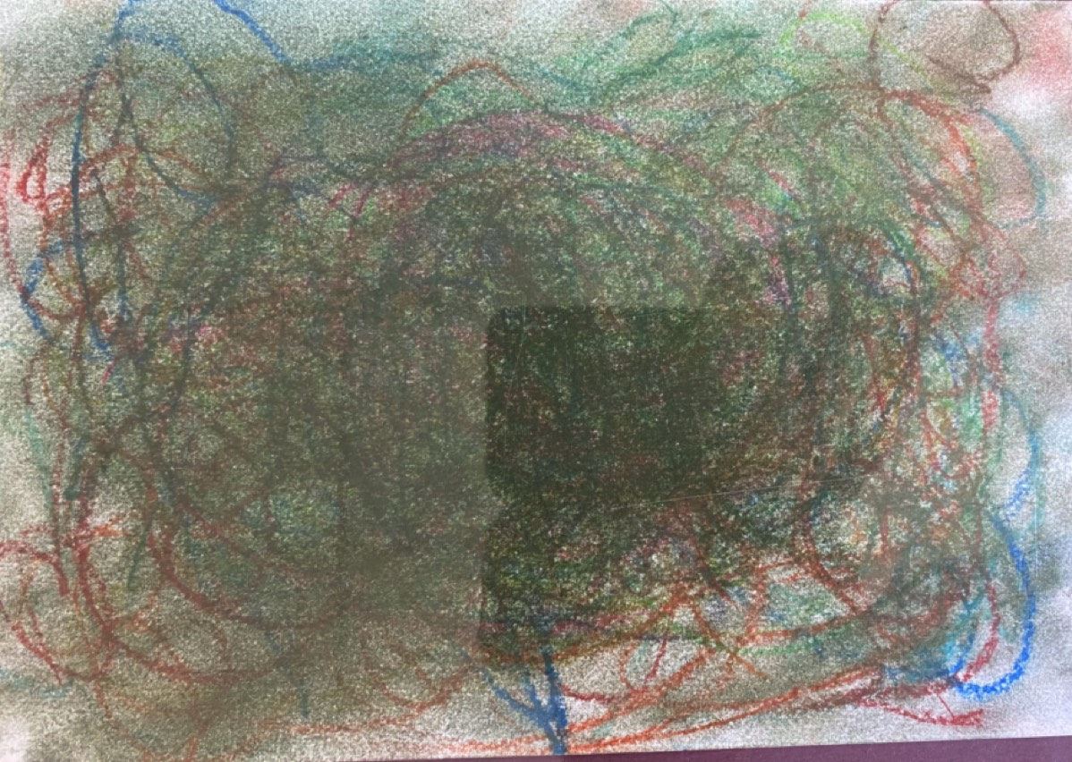 Leo Serba, 8 Jahre, ohne Titel, Pastell