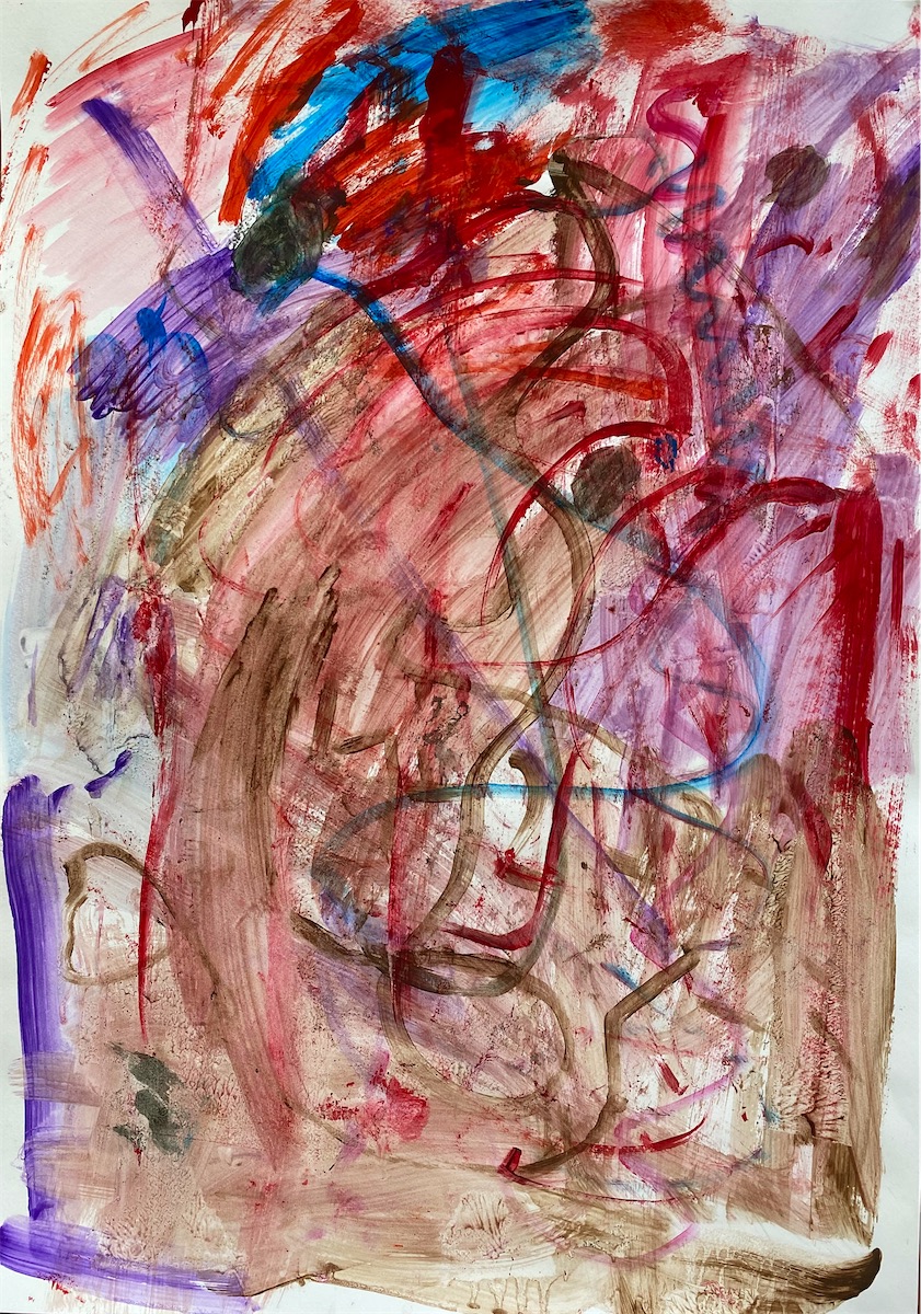 Julius Jakob,7 Jahre,  1+2, Gouache